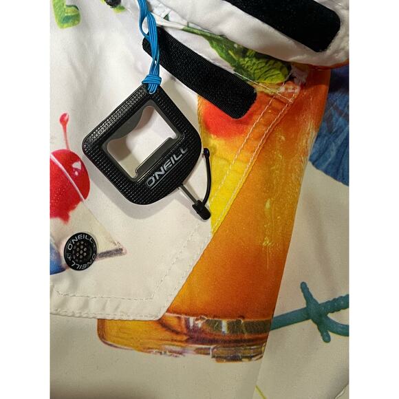 O’Neill Mens Board Shorts Built-in bottle opener Bathing Suit Cocktails 31" - Picture 6 of 11